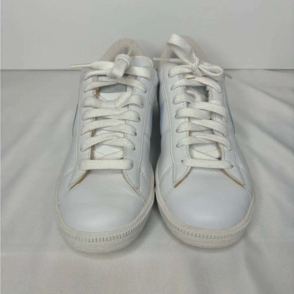 Y2Kwomen's Nike White and Blue Sneakers size‎ 8